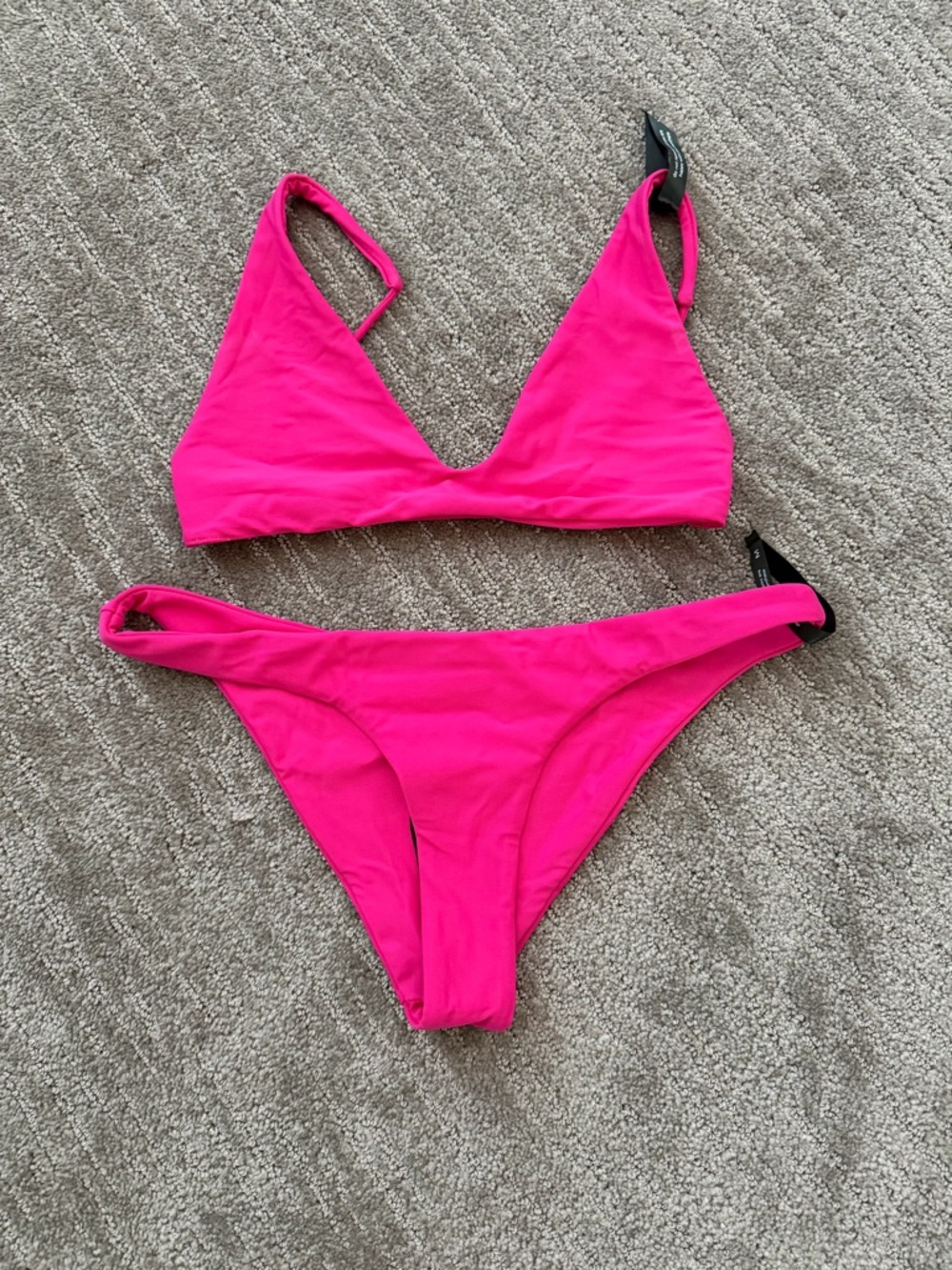 Hot Pink Triangle Bikini Set - Ark Swimwear